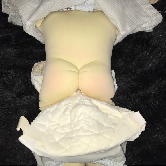 Cabbage Patch Soft Sculpt Xavier Roberts Vintage Signed The Little People Brown - Picture 10 of 16